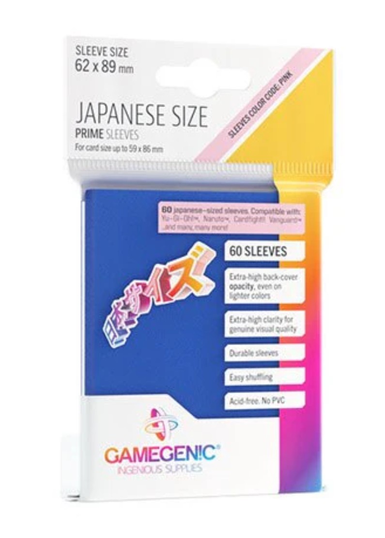 Gamegenic: Prime Japanese Sized Sleeves - Prime Blue