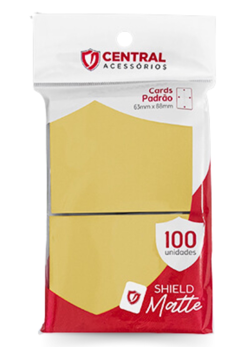 Shield Central Matte - Padrão - Amarelo Pastel (100 Unidades)