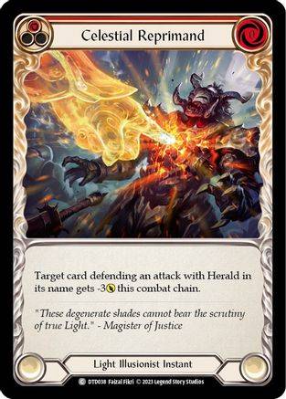 Celestial Reprimand (Red) /  - DTD038