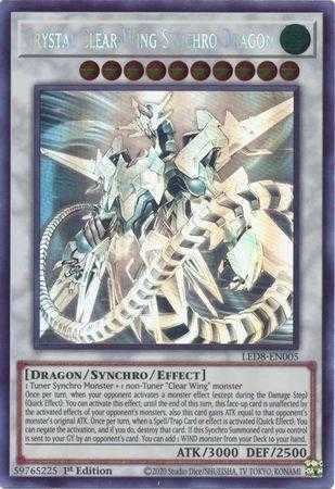 Dragão Sincro de Asas Transparentes Cristalinas / Crystal Clear Wing Synchro Dragon - #LED8-EN005