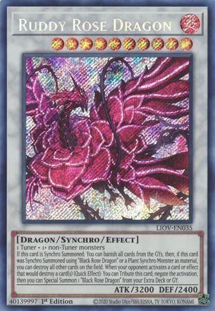 Dragão da Rosa Escarlate / Ruddy Rose Dragon - #LIOV-EN035