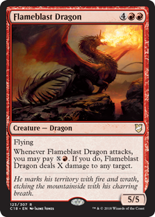 Dragão da Explosão Flamejante / Flameblast Dragon