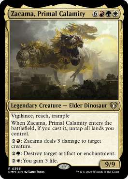 Zacama, Calamidade Primordial