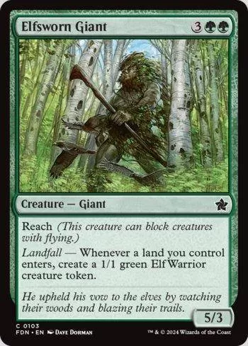 Gigante Jurado aos Elfos / Elfsworn Giant